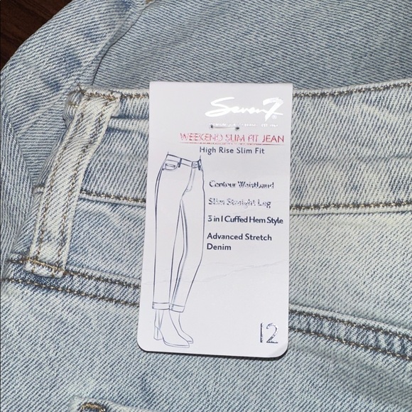 NWT Seven7 Weekend Slim Fit High Waisted Jeans (12) - Picture 6 of 7